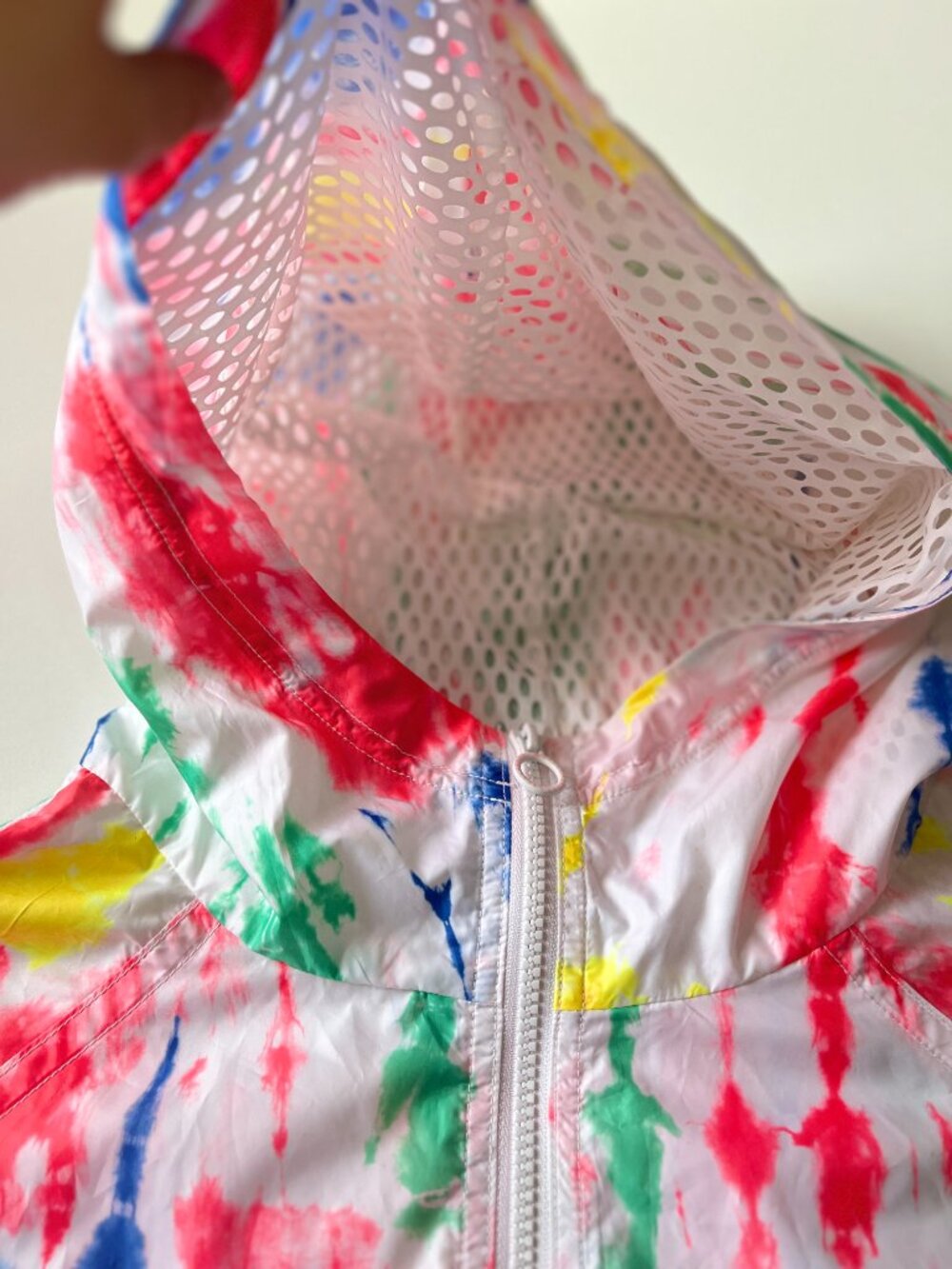 Teen Girls/Womens, stella mccartney sport/adidas, abstract colourful windbreaker - Picture 7 of 8